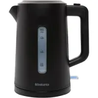 Brabantia Wasserkocher - 2200 Watt - 1,7 Liter - Kabelaufwicklung - Automatische Abschaltung - BBEK1017
