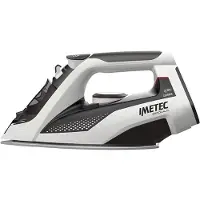 Imetec Zerocalc Z3 3700, Dampfbügeleisen, CeramicGlide-Sohle, 1,9 m, 160 g/min, Schwarz, Weiß, 0,3 l
