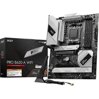 MSI PRO B650-A WIFI, AMD, Sockel AM5, AMD Ryzen 7000 Series, AMD Ryzen 8000 Series, AMD Ryzen 9000 Series, Sockel AM5, 256 GB, DDR5-SDRAM