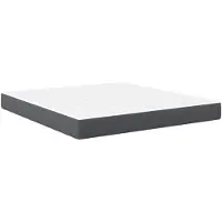 vidaXL Bettmatratze mit Matratze Grau 180 x 200 cm Stoff