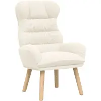 vidaXL Sessel Creme 69 x 74 x 93 cm Sherpa-Stoff