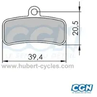 Clarks Shimano Saint M810-m820/zee M640 Disc Brake Pads Braun