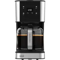 Cecotec Coffee 66 Drop & Touch, Espressomaschine, Gemahlener Kaffee, 950 W, Schwarz, Edelstahl