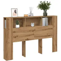 vidaXL Kopfteilschrank Artisan-Eiche 160 x 18,5 x 103,5 cm Holzwerkstoff