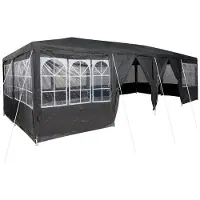 vidaXL Party-Zelt Anthrazit 800 x 400 x 266 cm Polyethylen