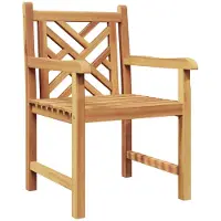 vidaXL Gartenstuhl 2 pcs 60 x 58 x 90 cm Massivholz Teak