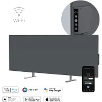 AENO AGH0005S, Infrarot-Heizlüfter, Android, iOS, CE, RED, RoHS, REACH, WEEE, TUV (CE), Drinnen, Zimmerdecke, Flur, Wand, Grau