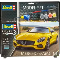 Revell Mercedes-AMG GT, Fahrzeugmodell, 10 Jahr(e), Schwarz, Transparent, Gelb, Land vehicle model, 189 mm
