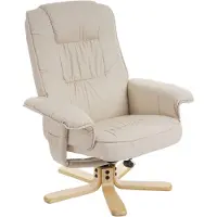 Generique Relaxsessel Fernsehsessel Sessel ohne Hocker M56 Kunstleder - creme