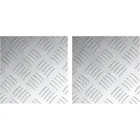 vidaXL Treppe Tritt Quadratisch 2 pcs Silber 20 x 20 cm Aluminium