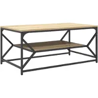 vidaXL Couchtisch Sonoma-Eiche 90 x 50 x 40 cm