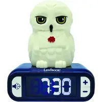 Harry Potter Digitaler Wecker mit Nachtlicht – Hedwige – 3D-Licht und -Sound – für Kinder