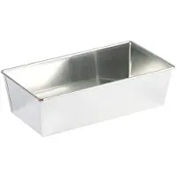 Gobel - Brotbackform, rechteckig - Weißblech - 240x120 mm Ø außen / 220x100 mm Ø innen - H 70 mm - 134010