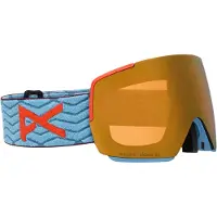 Anon M5 Goggles + Bonus Lens + MFI Face Mask retro blue/perceive sunny bronze (E5S) Regular NA