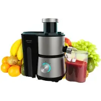 Big Buy Cooking 04153, Zentrifugal-Entsafter, Schwarz, Edelstahl, Edelstahl, 20000 RPM, 1 l, 350 ml