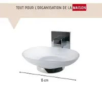Fackelmann Glasablage »Mare«, BxHxT: 13 x 6 x 12 cm - silberfarben