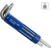 S&R Torx-Winkelschlüssel 365612008, 8-teilig, mit Bohrung, TX10 - TX50