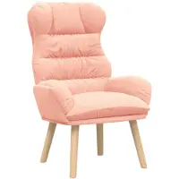 vidaXL Sessel Rosa 69 x 74 x 93 cm Sherpa-Stoff