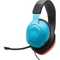 JBL Quantum 100N Kopfhörer Kabelgebunden Kopfband Gaming Blau, Rot