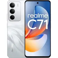 Realme C71 Weiß, Smartphones mit 6,67‑Zoll‑HD+‑Display (120 Hz), 6300 mAh Akku und 45 W Schnellladung, 6 GB RAM + 128 GB Speicher