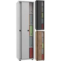 Hioshop Büroschrank Aktenschrank Ulas 5fach