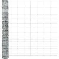 vidaXL Wildzaun Feuerverzinkt 1000 x 120 x 0.18 cm Eisen