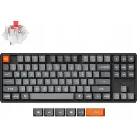 Keychron K8 Max QMK Kabelloss Mechanische Tastatur, Hot-Swap, QWERTY US Layout, RGB Backlight, Super Red - K8M-J1
