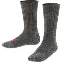 Falke Active Warm Kinder Socken, 23-26, Grau, Uni, Wolle