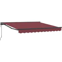 vidaXL Markisenrahmen Bordeauxrot 300 x 250 cm