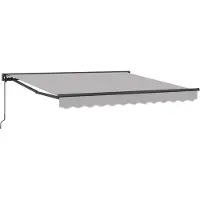 vidaXL Markisenrahmen Hellgrau 300 x 250 cm