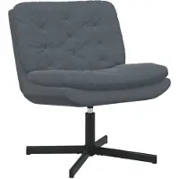 vidaXL Drehender Entspannungsstuhl Dunkelgrau 63 x 75 x 76 cm Samt