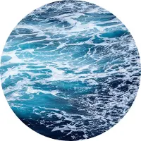 Komar Vliestapete "Vlies selbstklebend - Aloha - Größe 125 x 125 cm" bedruckt glatt Wohnzimmer, Schlafzimmer