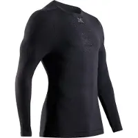 X-Bionic - Thermo-T-Shirt mit langen ärmeln / Griff / ärmel - Mightywool Shirt LS M Black für Herren aus Wolle - Größe XL - schwarz