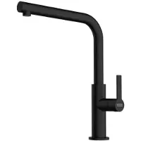 Franke MARIS SLIM L, Standard, Schwarz, Messing, Hebelgriffe, Einzelbild, Black matt
