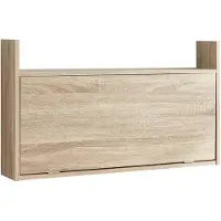 Helloshop26 Wandklapptisch - - 48 x 83 x 48 cm - Eichenoptik - Klappbar - Stauraum