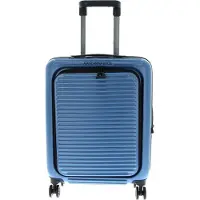 Mandarina Duck Tank Case - 4-Rollen-Trolley mit Vortasche 55 cm (china blue)