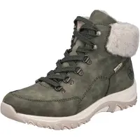 Rieker Damen Stiefeletten Warmfutter mit loser Einlage in Weite G 1/2 M9610, Größe:40 EU, Farbe:Grün