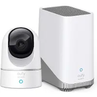 Eufy Pan & Tilt 2K Indoor Beveiligingscamera + HomeBase 3 - Centraal