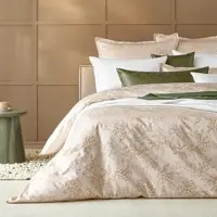 Curt Bauer Mako-Brokat-Damast Bettwäsche Hana camel 140x200 cm + 70x90 cm - beige