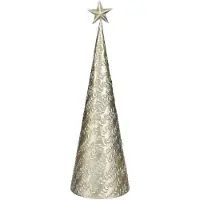 House of Seasons Weihnachtsbaum gold 39,5 x 12 cm