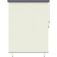 vidaXL Rollo Creme 200 x 250 cm Stoff und Aluminium