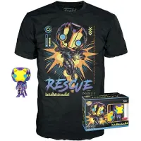 Funko POP! POP! - MARVEL - Infinity Saga Rescue Blacklight # mit Tee Größe L