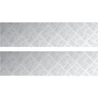 vidaXL Treppe Tritt Rechtwinklig 2 pcs Silber 80 x 20 cm Aluminium