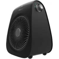 Cecotec ReadyWarm 2000 Max Force, Elektrischer Raumheizlüfter, Drinnen, Tisch/Bank, Flur, Tisch, Schwarz, Drehregler, 2000 W