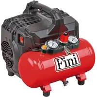 Fini SILTEK S/6 - Tragbarer elektrischer kompakter Kompressor - Motor 1 PS - 8 bar