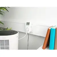 Revolt WLAN-Steckdosen-Thermostat für Heizgeräte, App, Sprachbefehl, Sensor