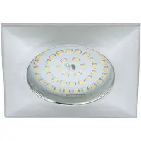 Briloner LED Einbauleuchte eckig Aluminium IP44 10,5W 1000lm Warmweiß 3000K 110°