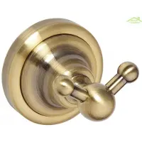 Bemeta Doppelter Kleiderhaken RETRO aus Messing 6,5x6,5x6,5 cm