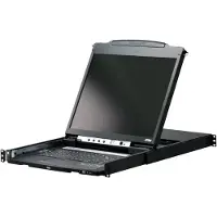 Aten CL6708MW FR Single Rail KVM-Switch 8-Port 17,3"-LCD (USB DVI) FR-Layout