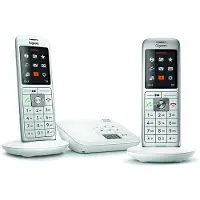 Gigaset CL660A, Analoges/DECT-Telefon, Kabelloses Mobilteil, Freisprecheinrichtung, 400 Eintragungen, Anrufer-Identifikation, Grau